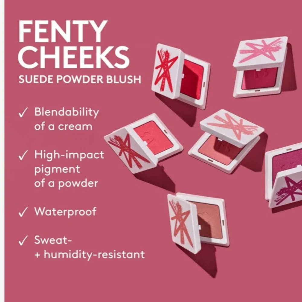Fenty Beauty Fenty Cheeks Suede Powder Blush choose from 3 shades